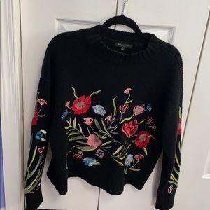 Floral Embroidered Sweater
